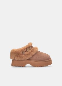 LJ08020 - Liu Jo Cognac Warm Mules (Copy)