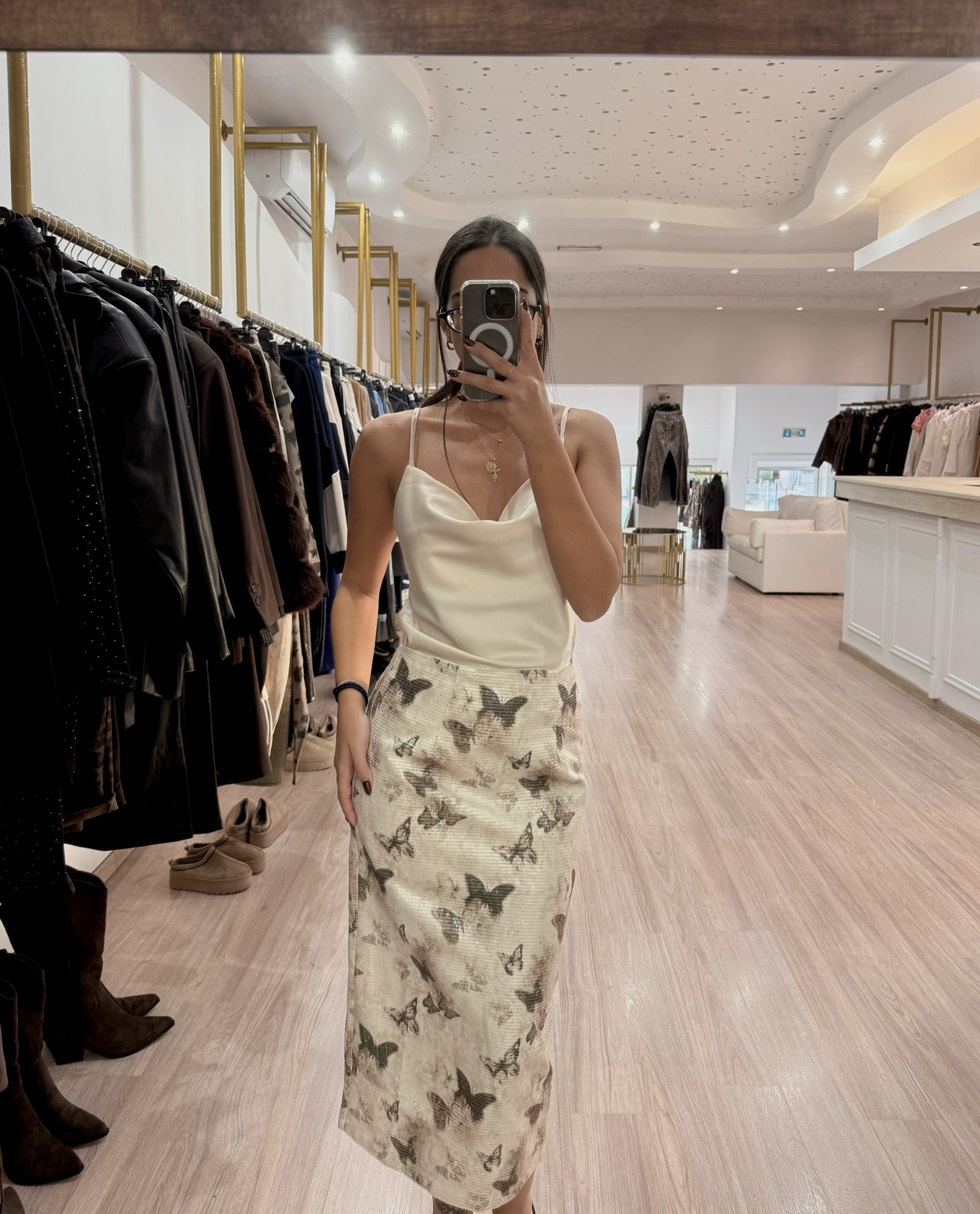 5175 - Midi Sequin Skirt - Image 2