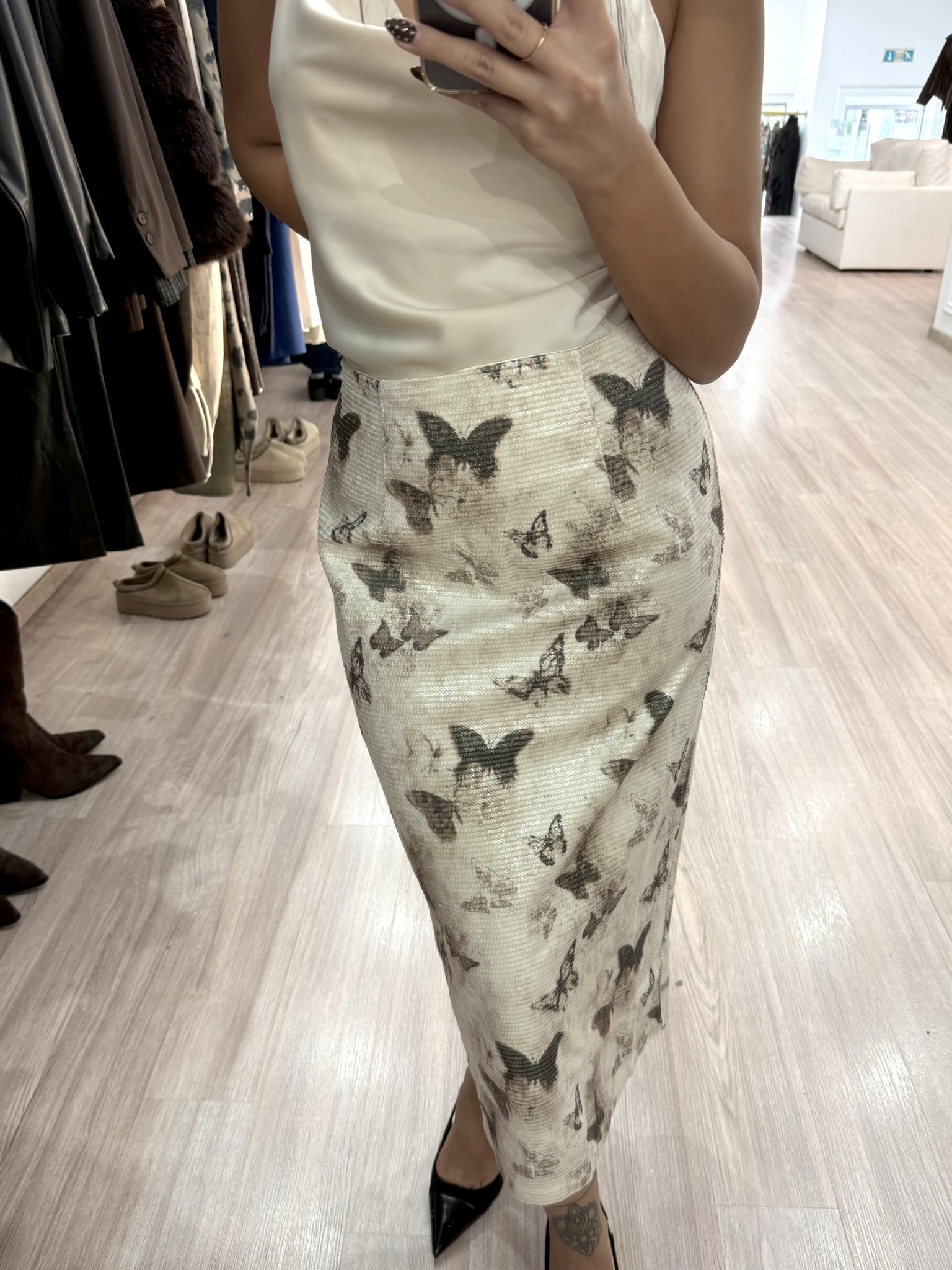 5175 - Midi Sequin Skirt