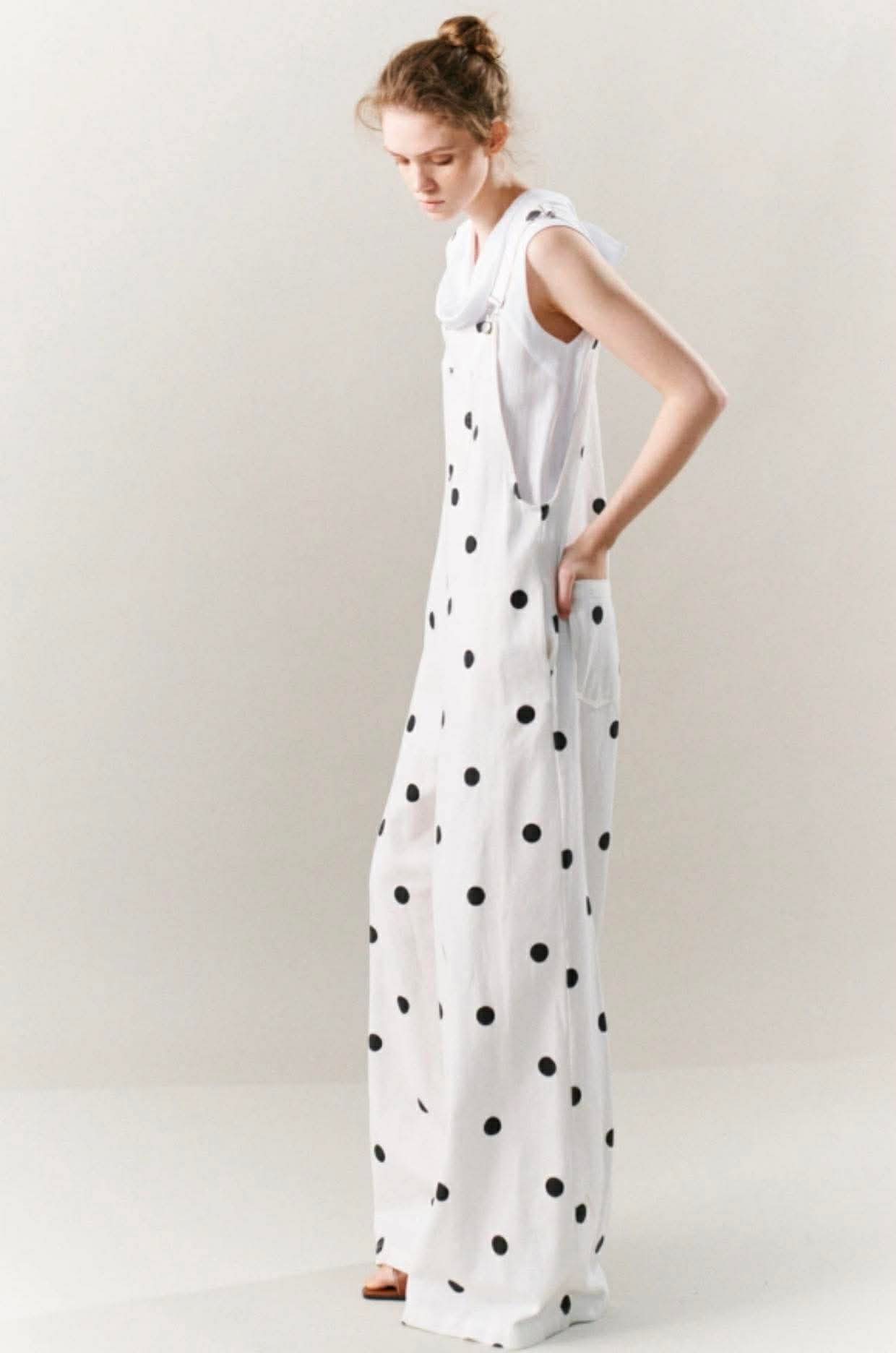 0363 - Lumina Polka Dot Print Salopette - Image 3