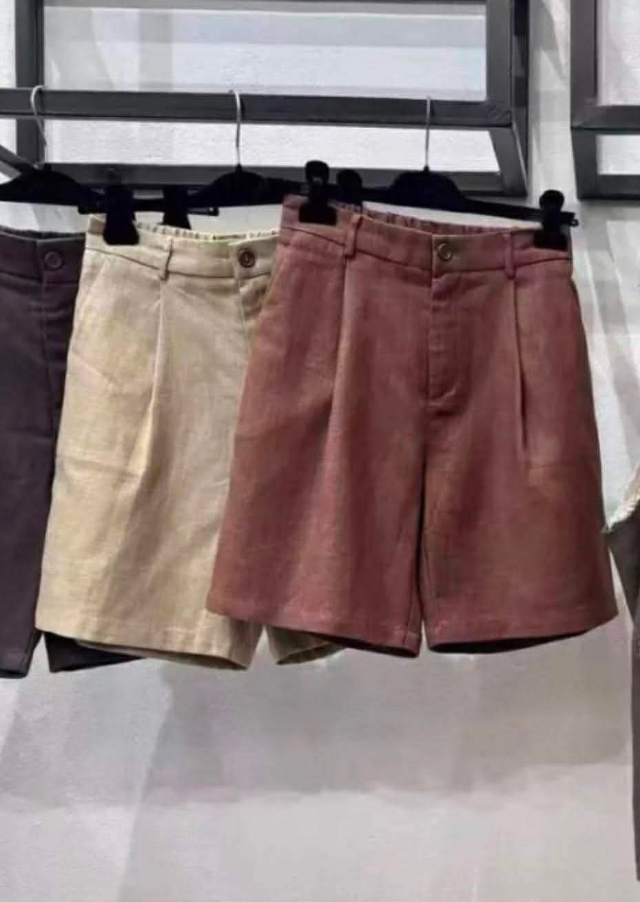 5170 - High-Waisted Tailored Bermuda Shorts
