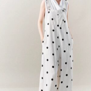 0363 - Lumina Polka Dot Print Salopette
