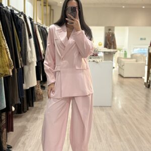 3971 - Blazer & Wide-Leg Trouser Set- 5 colours