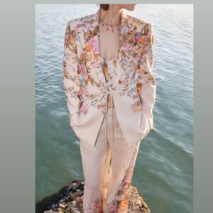 0388 - Lumina Floral Print blazer