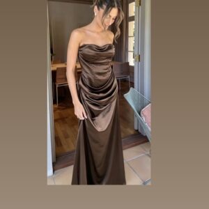 1499  - brown   dress
