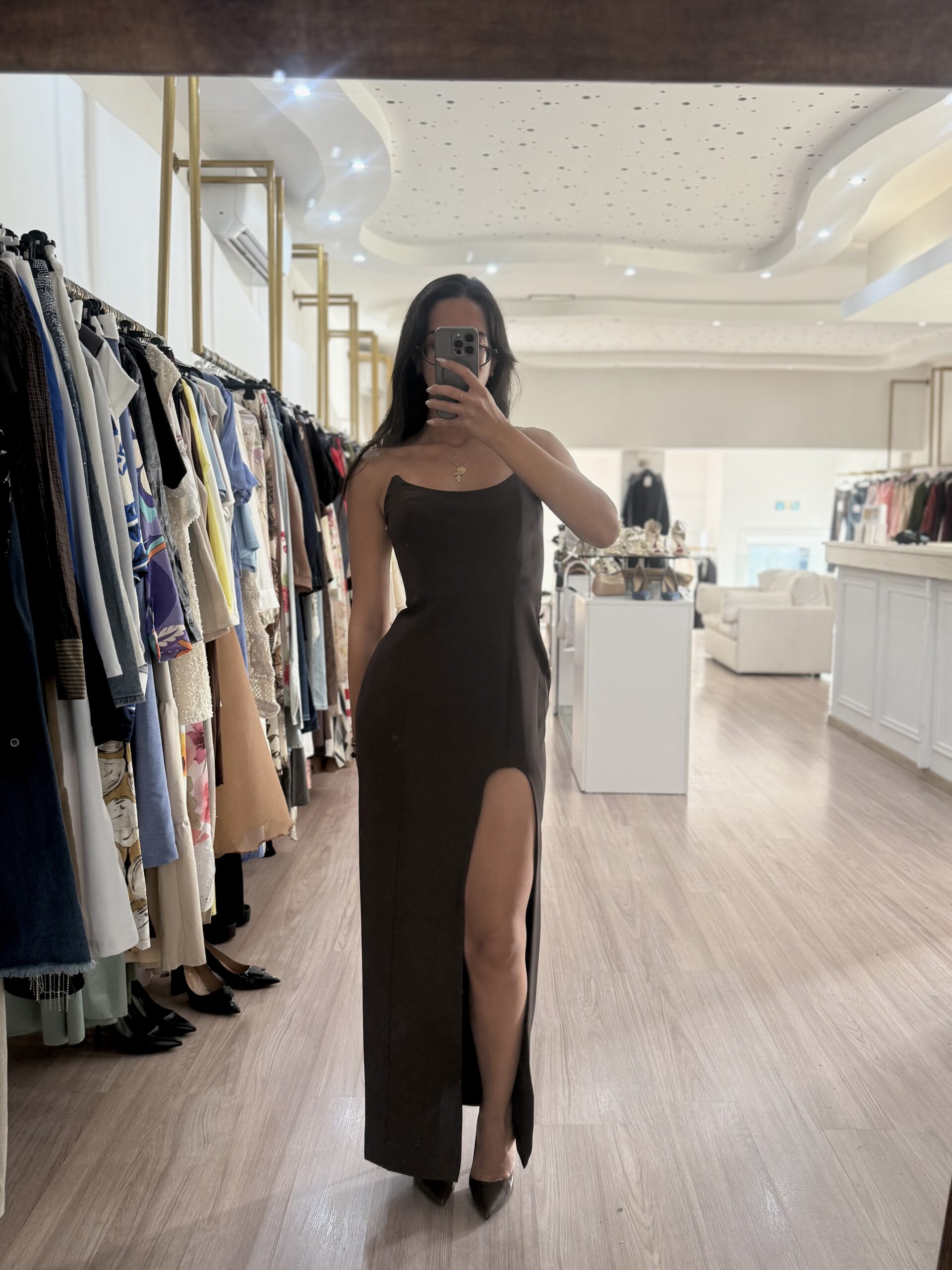 S0028 - dark brown dress - Image 3