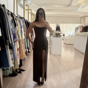 S0028 - dark brown dress