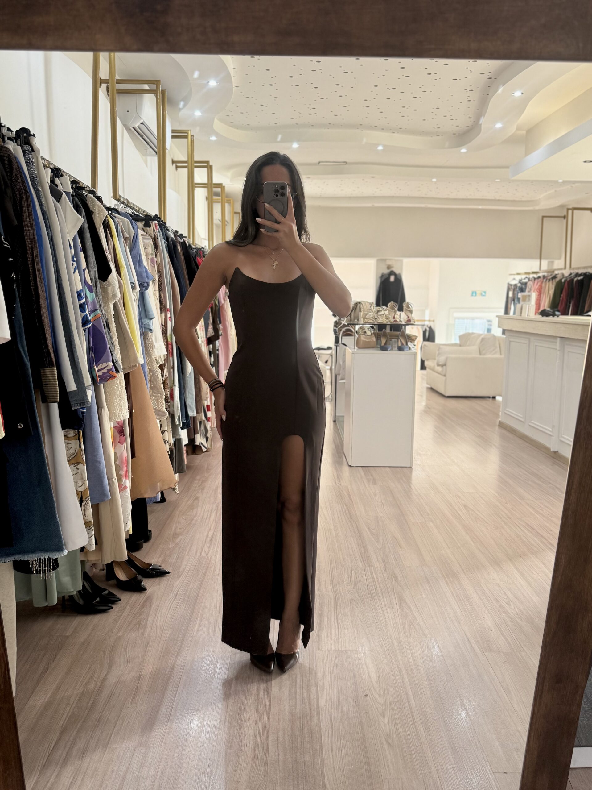 S0028 - dark brown dress